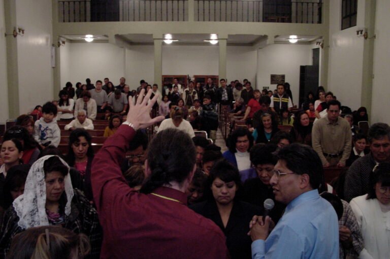 Dr. Pate prays for Jubilee church