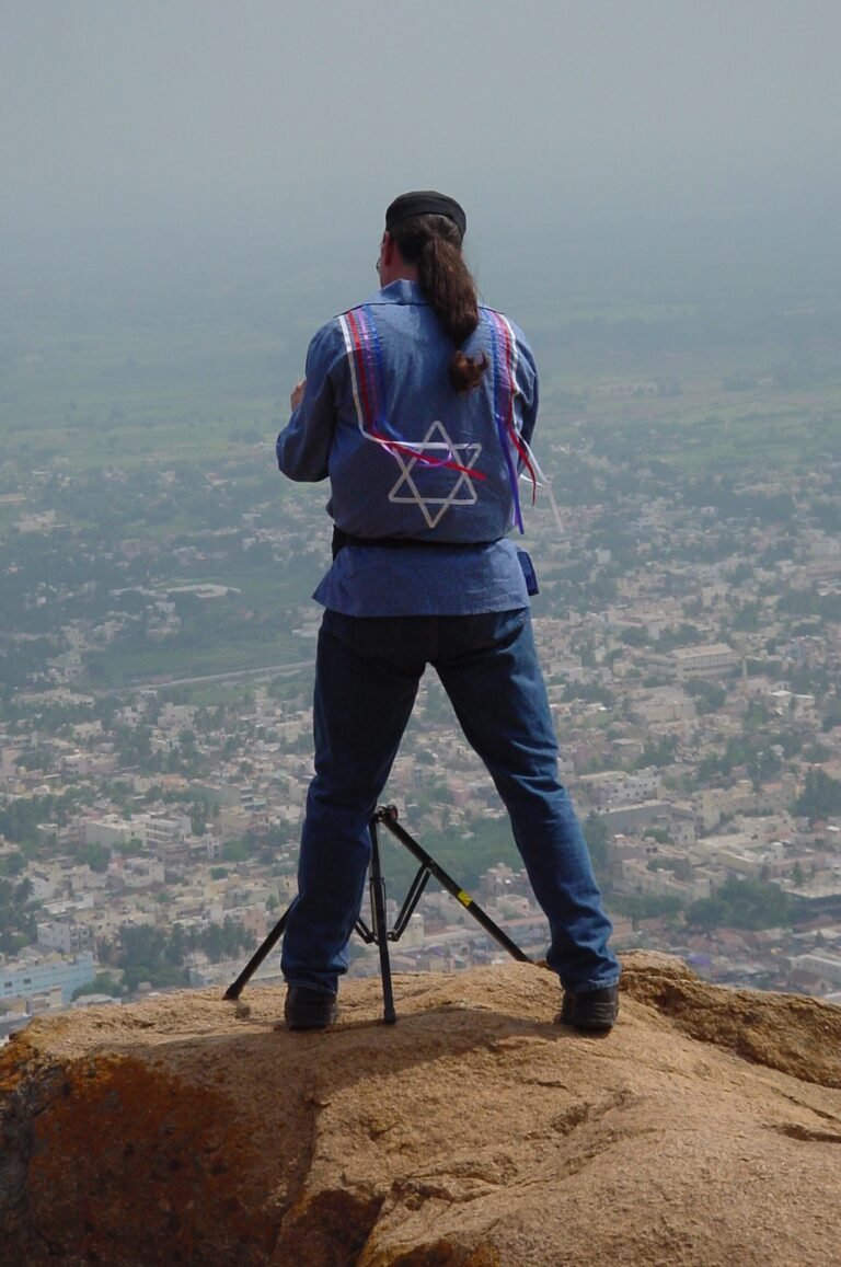 Dr. Pate standing on Shiva’s Mountain, 2003