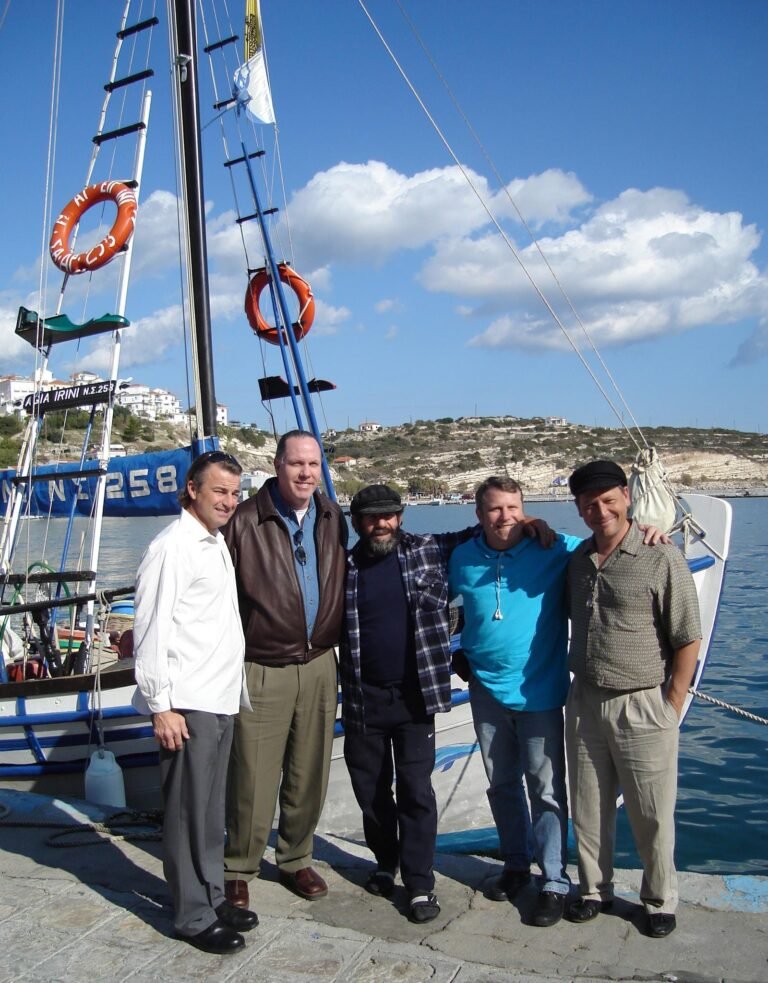 Dr. Pate and team in Patmos, Greece